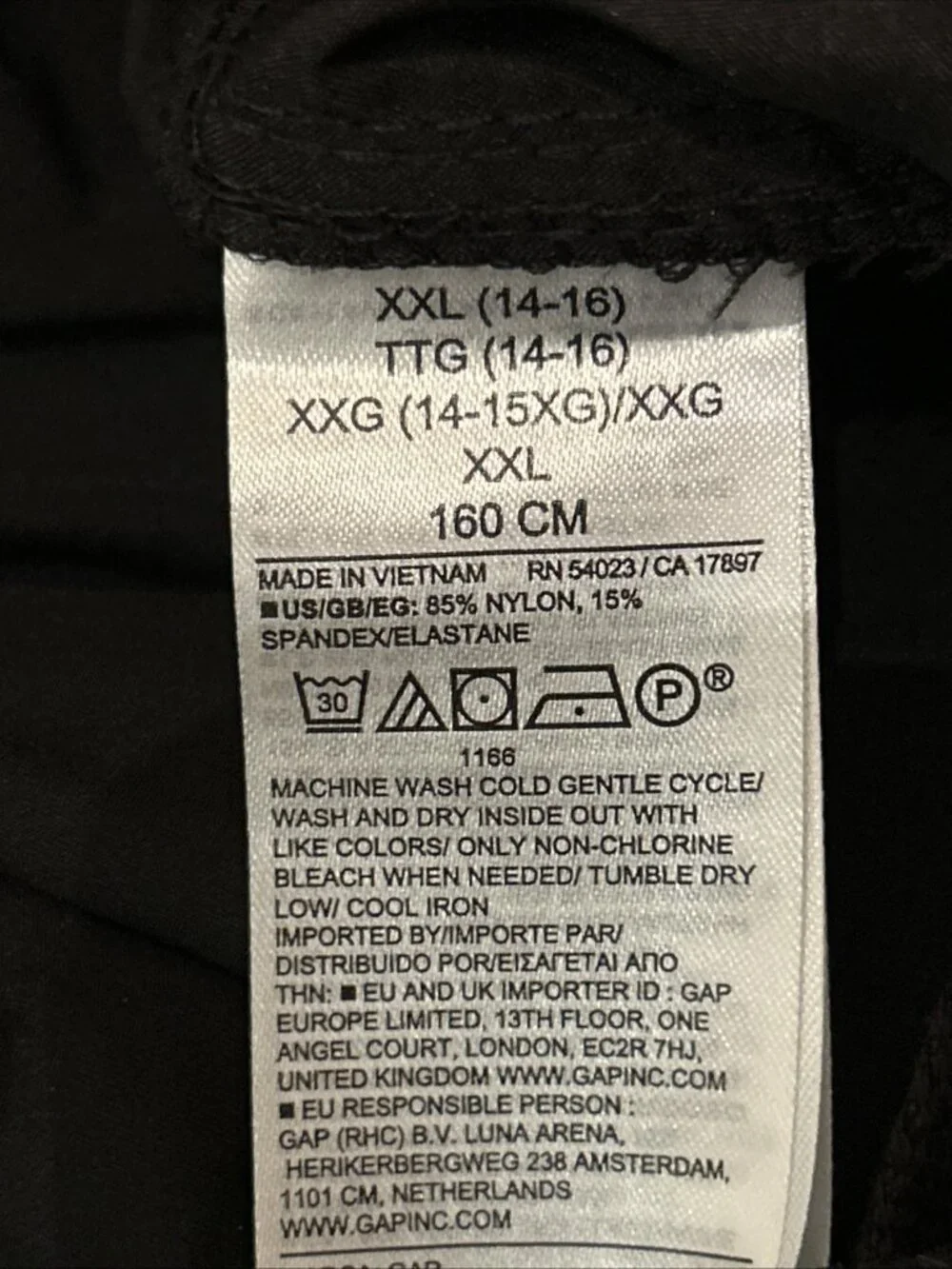 Gap Performance Warm Up Track Pants Windbreaker Boys XXL (14-16) NEW